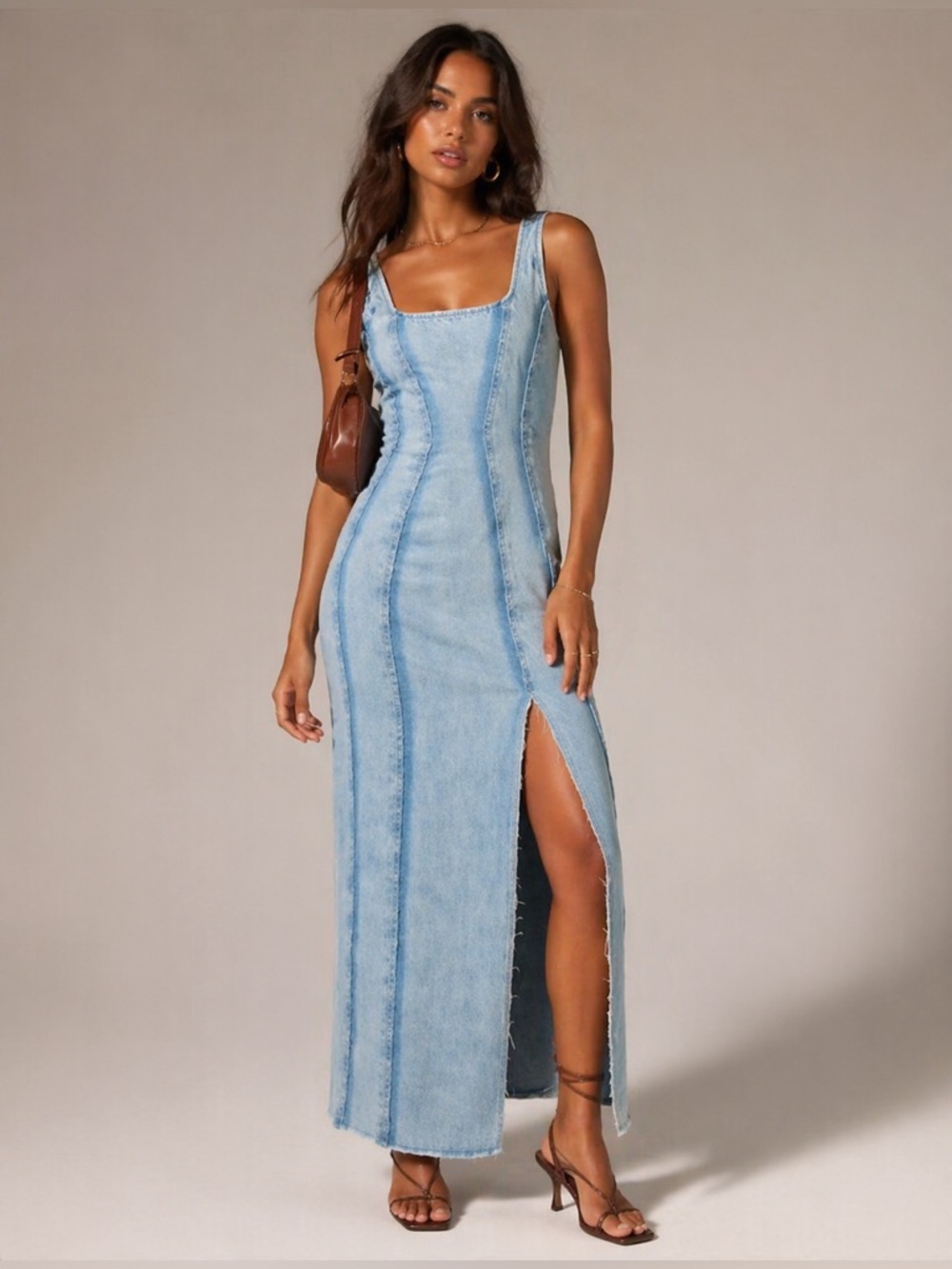 DALA On Tap Denim Midi Dress – Worn Ink – Size 31 (Fits appx. US 10–12) | $295